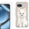 thumbnail image 1 of ShockProof Phone Case for Google Pixel 10a, with Screen Protector, by OneToughShield - Husky Joy, 1 of 5
