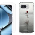 thumbnail image 1 of ShockProof Phone Case for Google Pixel 10a, with Screen Protector, by OneToughShield - Icy Rose, 1 of 5