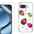 thumbnail image 1 of ShockProof Phone Case for Google Pixel 10a, with Screen Protector, by OneToughShield - Ladybug, 1 of 5