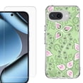 thumbnail image 1 of ShockProof Phone Case for Google Pixel 10a, with Screen Protector, by OneToughShield - Leaf Pink Green, 1 of 5