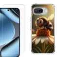 thumbnail image 1 of ShockProof Phone Case for Google Pixel 10a, with Screen Protector, by OneToughShield - Little Bee, 1 of 5