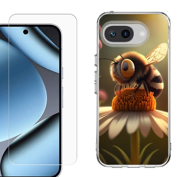 ShockProof Phone Case for Google Pixel 10a, with Screen Protector, by OneToughShield - Little Bee