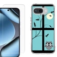 thumbnail image 1 of ShockProof Phone Case for Google Pixel 10a, with Screen Protector, by OneToughShield - Moon Owl, 1 of 5