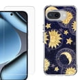 thumbnail image 1 of ShockProof Phone Case for Google Pixel 10a, with Screen Protector, by OneToughShield - Moon Sun Star, 1 of 5