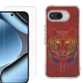 thumbnail image 1 of ShockProof Phone Case for Google Pixel 10a, with Screen Protector, by OneToughShield - Night Tiger, 1 of 5