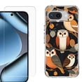 thumbnail image 1 of ShockProof Phone Case for Google Pixel 10a, with Screen Protector, by OneToughShield - Owl Mix, 1 of 5