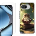 thumbnail image 1 of ShockProof Phone Case for Google Pixel 10a, with Screen Protector, by OneToughShield - Owl Reading, 1 of 5