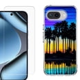 thumbnail image 1 of ShockProof Phone Case for Google Pixel 10a, with Screen Protector, by OneToughShield - Palmtree, 1 of 5