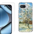 thumbnail image 1 of ShockProof Phone Case for Google Pixel 10a, with Screen Protector, by OneToughShield - Peach Tree Blossom, 1 of 5