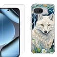 thumbnail image 1 of ShockProof Phone Case for Google Pixel 10a, with Screen Protector, by OneToughShield - Playful Wolf, 1 of 5