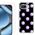 thumbnail image 1 of ShockProof Phone Case for Google Pixel 10a, with Screen Protector, by OneToughShield - Polka Dot / Purple, 1 of 5