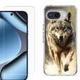 thumbnail image 1 of ShockProof Phone Case for Google Pixel 10a, with Screen Protector, by OneToughShield - Running Wolf, 1 of 5