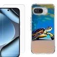 thumbnail image 1 of ShockProof Phone Case for Google Pixel 10a, with Screen Protector, by OneToughShield - Sea Turtle Beach, 1 of 5
