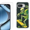thumbnail image 1 of ShockProof Phone Case for Google Pixel 10a, with Screen Protector, by OneToughShield - Skeleton Skater, 1 of 5