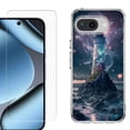thumbnail image 1 of ShockProof Phone Case for Google Pixel 10a, with Screen Protector, by OneToughShield - Surreal Lighthouse, 1 of 5