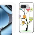 thumbnail image 1 of ShockProof Phone Case for Google Pixel 10a, with Screen Protector, by OneToughShield - Tree Owl, 1 of 5