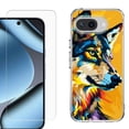 thumbnail image 1 of ShockProof Phone Case for Google Pixel 10a, with Screen Protector, by OneToughShield - Wolf Art, 1 of 5