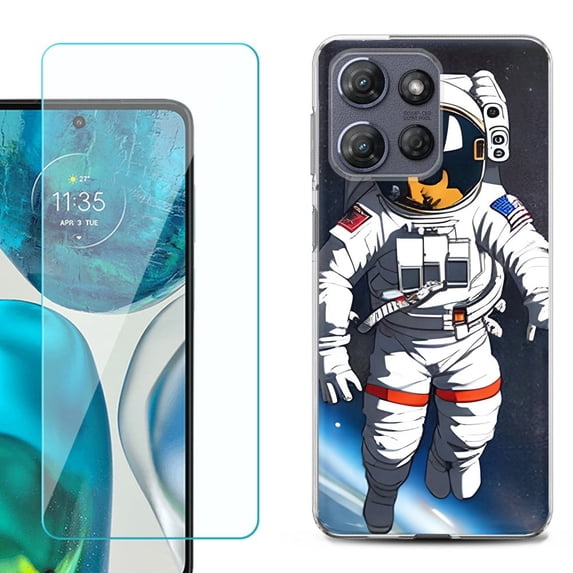 ShockProof Phone Case for Motorola Moto G Power 5G 2026, with Screen Protector, by OneToughShield - Astronaut