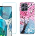 thumbnail image 1 of ShockProof Phone Case for Motorola Moto G Power 5G 2026, with Screen Protector, by OneToughShield - Blossom Paint, 1 of 5