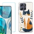 thumbnail image 1 of ShockProof Phone Case for Motorola Moto G Power 5G 2026, with Screen Protector, by OneToughShield - Calm Cat, 1 of 5