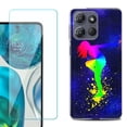 thumbnail image 1 of ShockProof Phone Case for Motorola Moto G Power 5G 2026, with Screen Protector, by OneToughShield - Cosmos Dance, 1 of 5