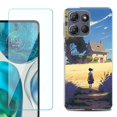 thumbnail image 1 of ShockProof Phone Case for Motorola Moto G Power 5G 2026, with Screen Protector, by OneToughShield - Lavender Summer, 1 of 5