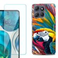 thumbnail image 1 of ShockProof Phone Case for Motorola Moto G Power 5G 2026, with Screen Protector, by OneToughShield - Macaw, 1 of 5