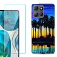 thumbnail image 1 of ShockProof Phone Case for Motorola Moto G Power 5G 2026, with Screen Protector, by OneToughShield - Palmtree, 1 of 5