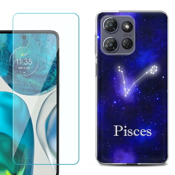 ShockProof Phone Case for Motorola Moto G Power 5G 2026, with Screen Protector, by OneToughShield - Pisces