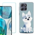 thumbnail image 1 of ShockProof Phone Case for Motorola Moto G Power 5G 2026, with Screen Protector, by OneToughShield - Puppy Charm, 1 of 5