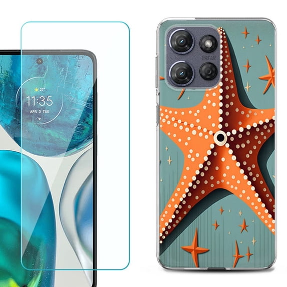 ShockProof Phone Case for Motorola Moto G Power 5G 2026, with Screen Protector, by OneToughShield - Sea Star