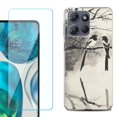 thumbnail image 1 of ShockProof Phone Case for Motorola Moto G Power 5G 2026, with Screen Protector, by OneToughShield - Springtime Birds, 1 of 5