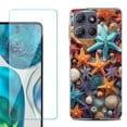 thumbnail image 1 of ShockProof Phone Case for Motorola Moto G Power 5G 2026, with Screen Protector, by OneToughShield - Starfish Mix, 1 of 5