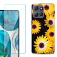 thumbnail image 1 of ShockProof Phone Case for Motorola Moto G Power 5G 2026, with Screen Protector, by OneToughShield - Yellow Flower, 1 of 5