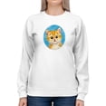thumbnail image 1 of Shocked Cat Sweatshirt Women -Kayomi Harai Designs, Female Large, 1 of 4