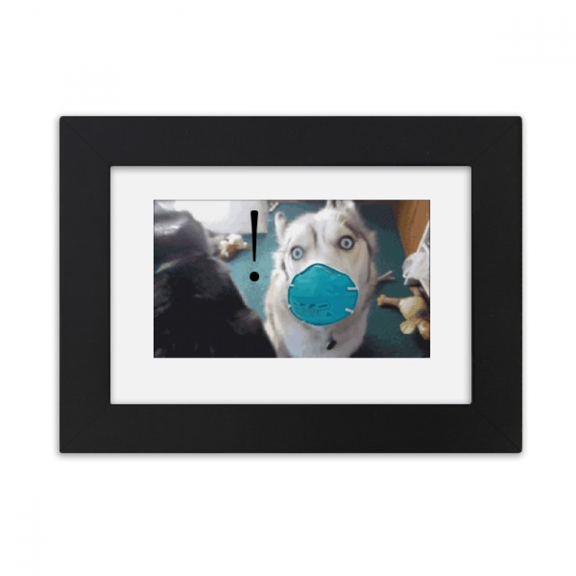 Shocked Silly Head Pet Dog Expression Desktop Photo Frame Ornaments Picture Art Painting