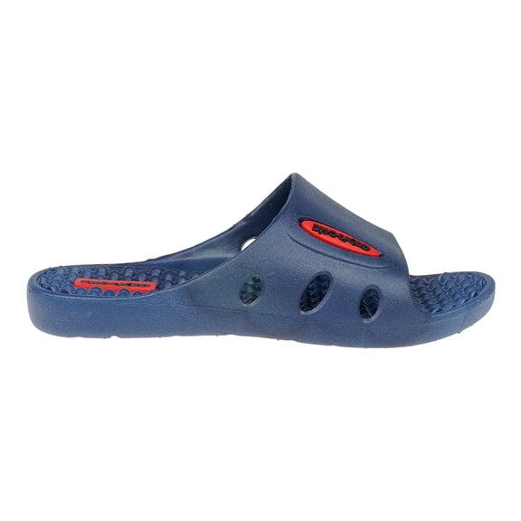 Shocked Soft Footbed Sport Slipper Slide Sandals, Navy Multi (Boys')