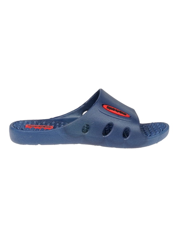 Soft Footbed Sport Slipper Slide Sandals, Navy Multi (Boys')