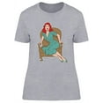 thumbnail image 1 of Shocked Woman Sitting T-Shirt Women -Image by Shutterstock, Female Small, 1 of 2