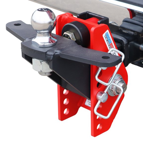 Shocker 14K Impact Cushion Raised Hitch with Sway Bar Tabs - Fits 2"Hitch Has 2"Ball