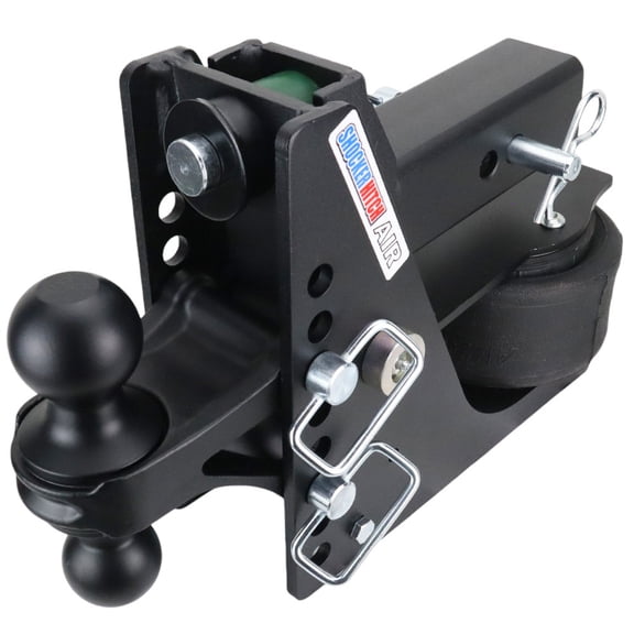 Shocker 14K Max Air Drop Hitch - Fits 2-1/2″ Hitch, Black Combo 2″ & 2-5/16″ Balls