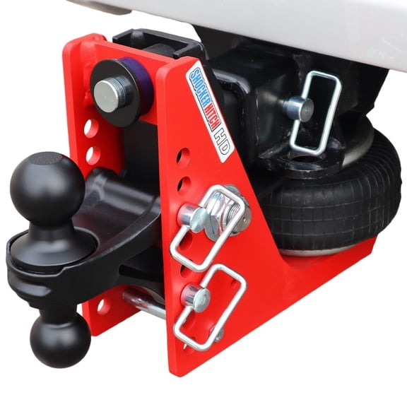 Shocker 20K HD Air Drop Hitch - Fits 2-1/2″ Hitch, Black Combo 2″ & 2-5/16″ Balls
