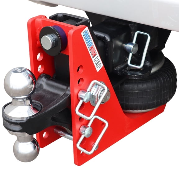 Shocker 20K HD Air Drop Hitch - Fits 2-1/2″ Hitch, Chrome Combo 2″ & 2-5/16″ Balls