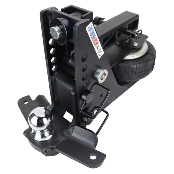 Shocker 20K HD Max Air Drop Hitch with Sway Bar Tabs - Fits 2"Hitch Has 2-5/16"Ball