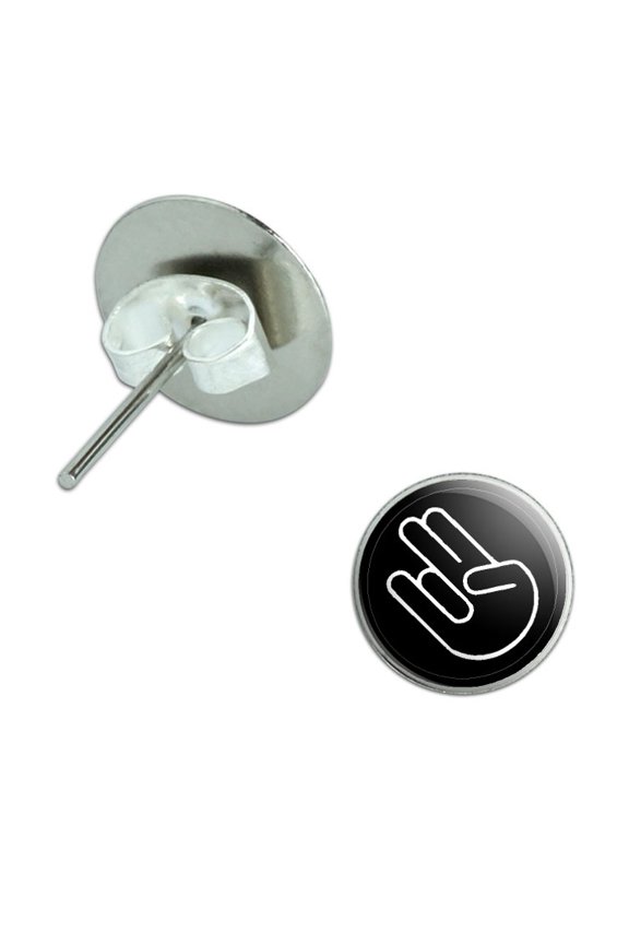 Shocker Hand Gesture Pierced Stud Earrings