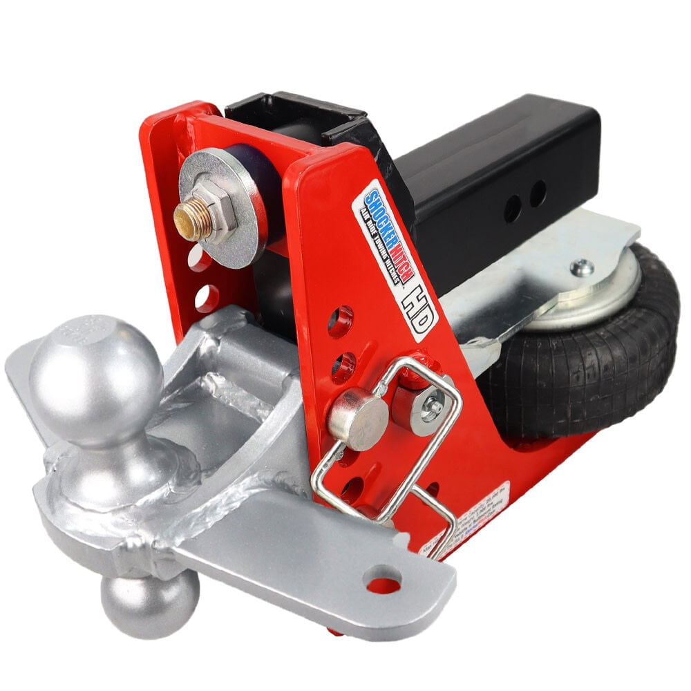 Shocker Hitch Hd 20K 2.5 Inch Air Receiver Hitch And Silver Combo Sway ...