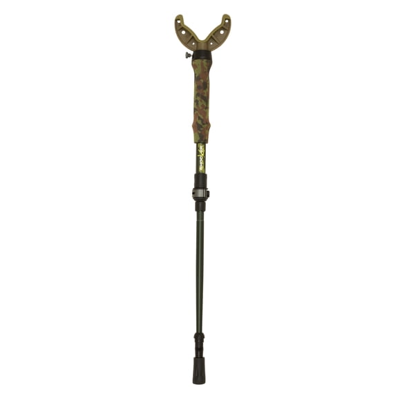 Shocker Tom Taker Click-Stix Stick, 36" Max Height, Green/Camo
