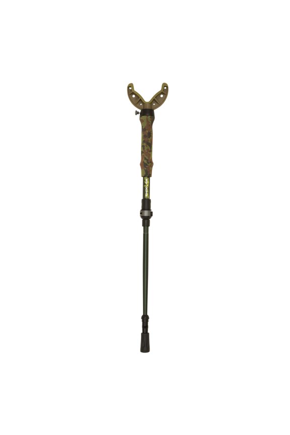 Tom Taker Click-Stix Stick, 36" Max Height, Green/Camo