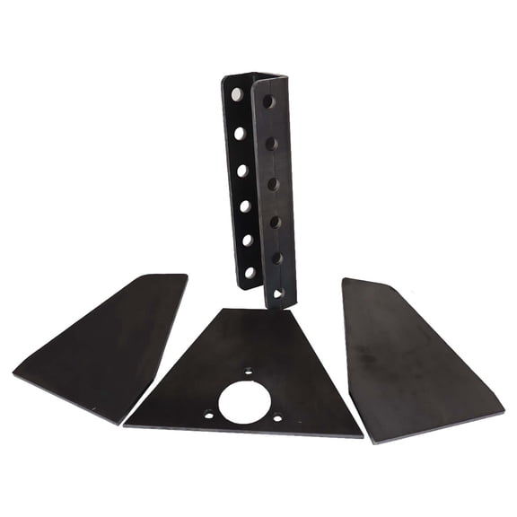 Shocker Vertical Channel Weld On Tongue Adapter for Trailer A-Frames - Components Only - 2 sides, base & vertical channel