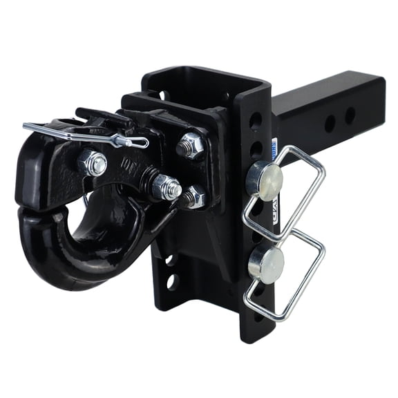 Shocker XR Adjustable Drop Pintle Hitch - Fits 2" Hitch, 3.5"Rise/8.5"Drop